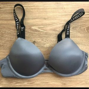 Grey Victorias Secret Push-up Bra